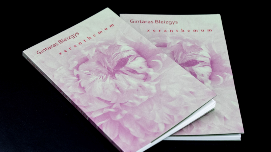 Xeranthemum: eilėra&scaron;čiai / Gintaras Bleizgys. &ndash; Vilnius: Lietuvos ra&scaron;ytojų sąjungos leidykla, 2018. &ndash; 86 p. &ndash; ISBN 978-609-480-036-8